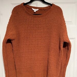 Cozy Orange Knit Sweater